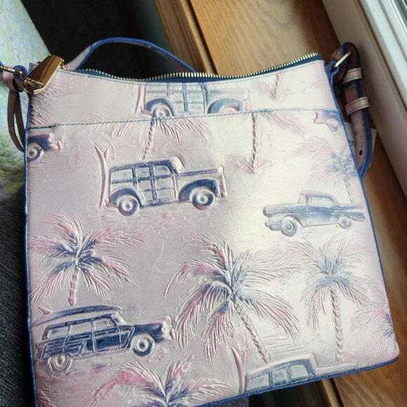 Brahmin pink/lavender cross body bag - Picture 4 of 4